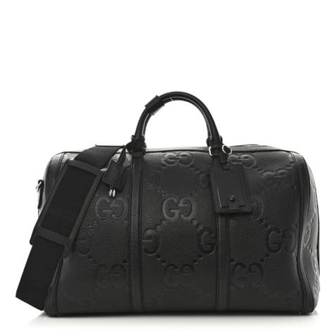 gucci black logo duffle bag|Gucci piuma duffle bag.